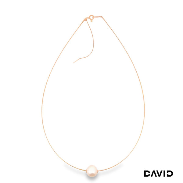 Collier mit Perlen Süßwasser-Zuchtperlen 750/-Rosè
