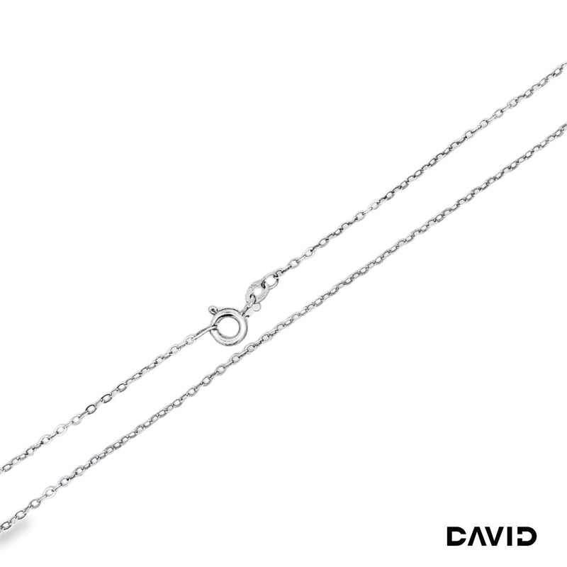 Rundankerkette 40 585/14k Weißgold