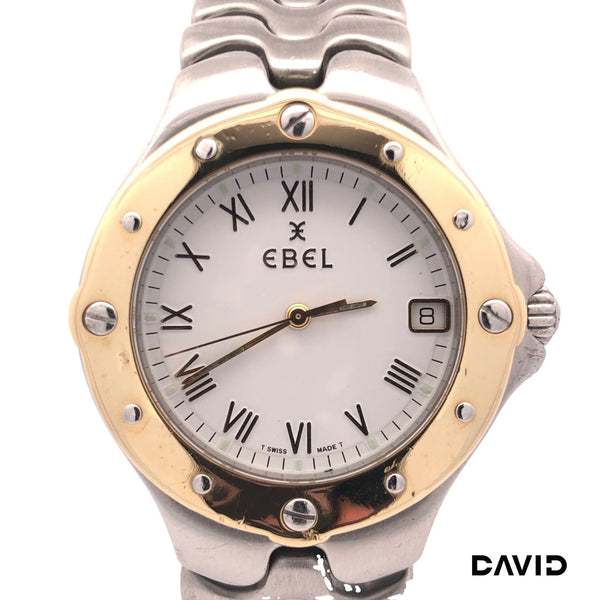 Ebel Sportwave 36 Edelstahl mit Gold 750