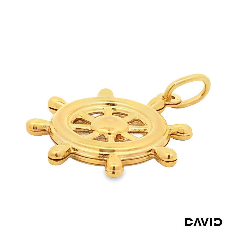 Anhänger Steuerrad Gold 750/18k