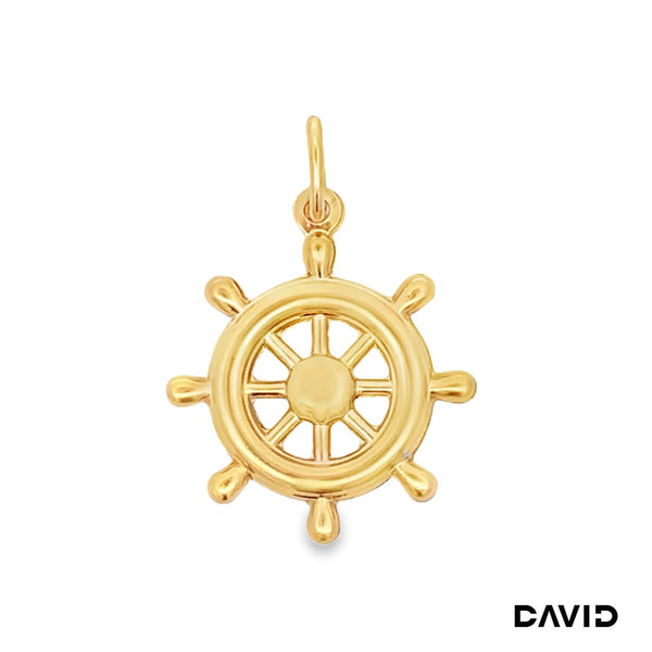 Anhänger Steuerrad Gold 750/18k