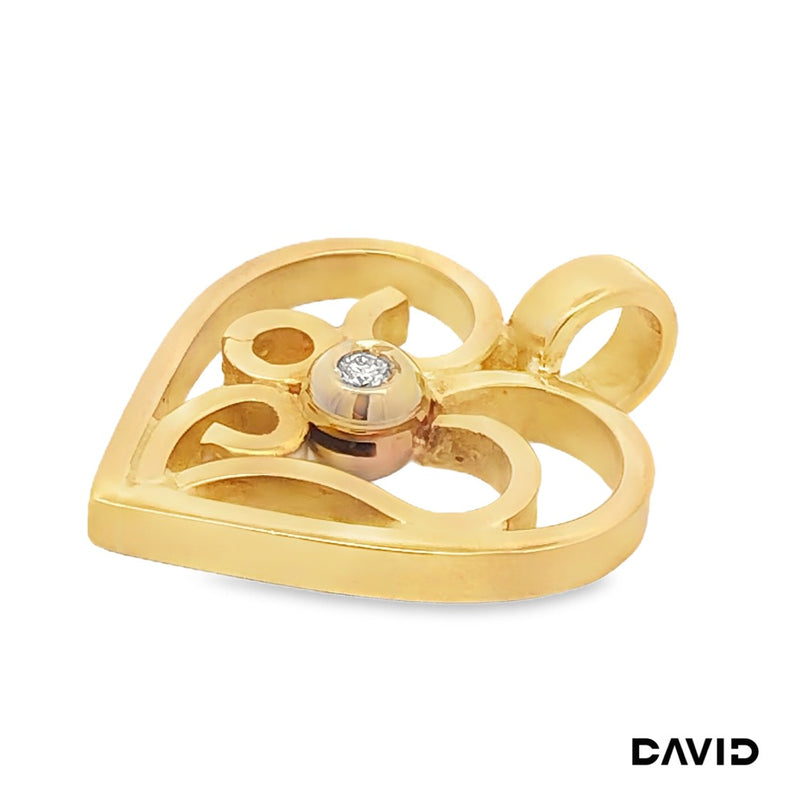 Anhänger Herz Brillant Gold 750/18k