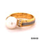 Ring Brill/Süßwasserperle Gold 18k Bicolor