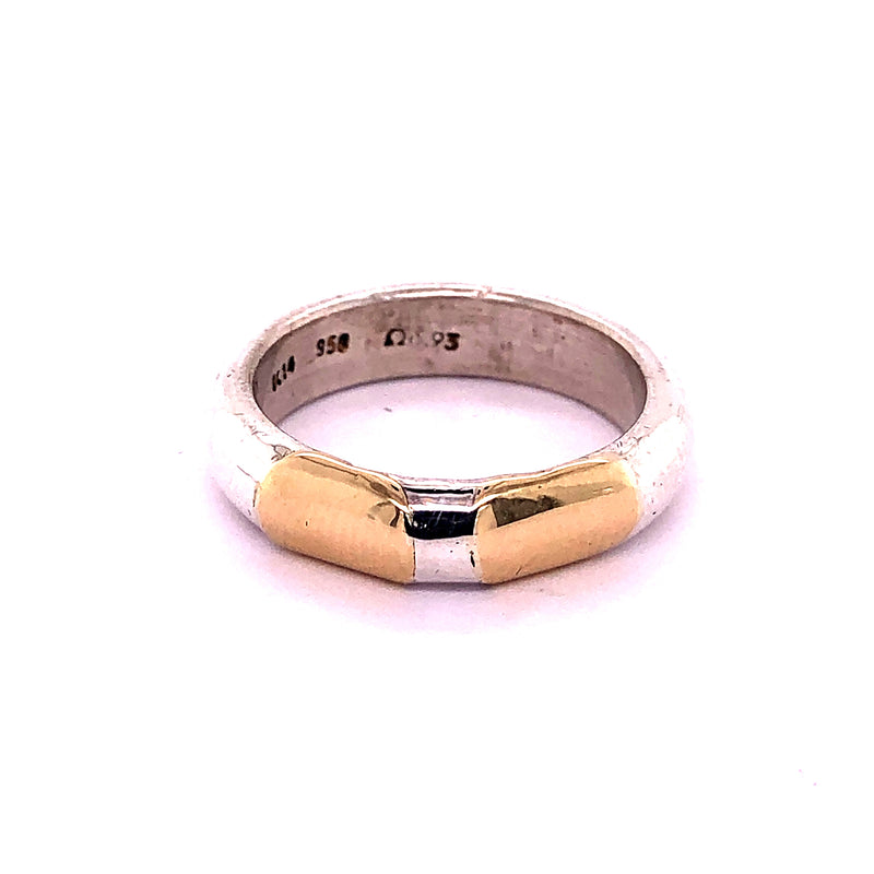 Ring Silber & Gold 14k