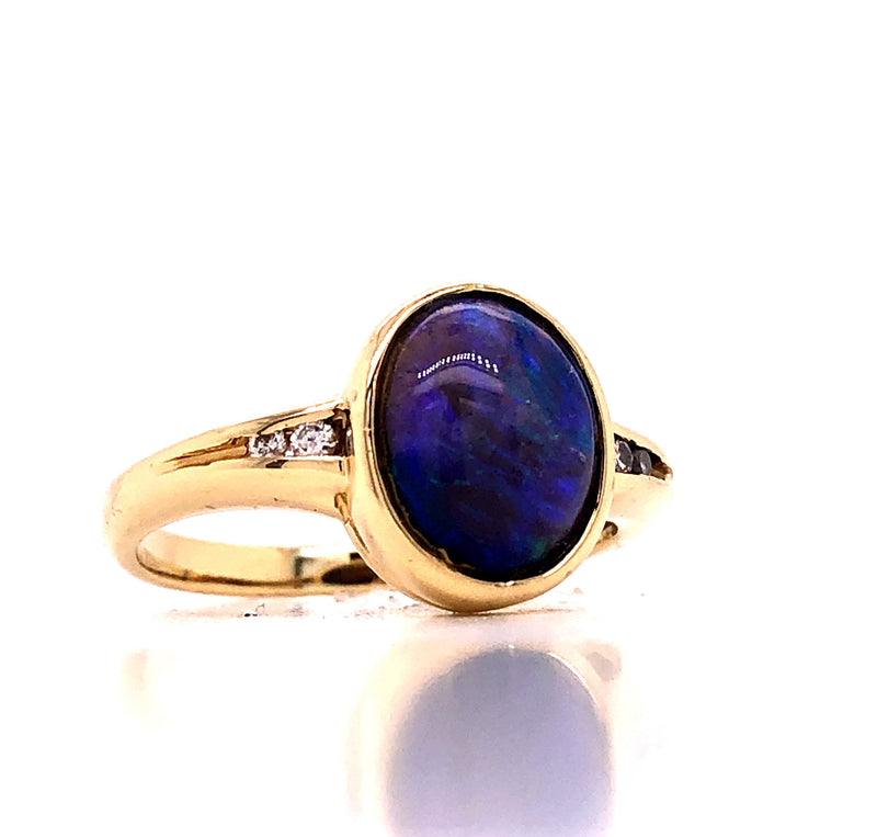 Ring Brillant & Opal Gold 18k
