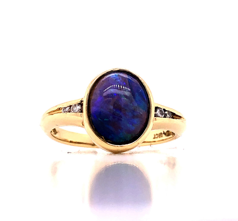 Ring Brillant & Opal Gold 18k