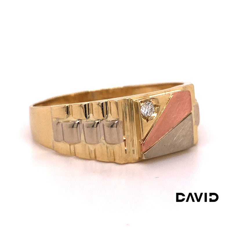 Ring Brillant Gold 14k Tricolor