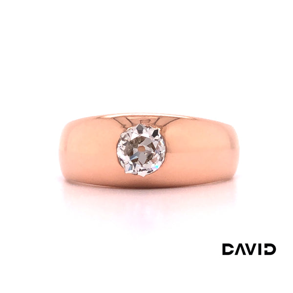 Ring Diamant - Altschliff 14k Roségold