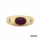 Ring Brillanten/Farbstein Rubin Gold 14k
