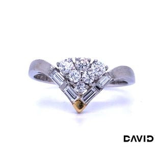 Ring Diamanten Platin 950 - Gold 750/18k