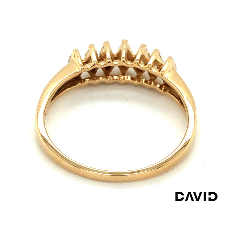 Ring Navette Diamanten Gold 14k