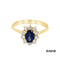 Ring Brillanten/Saphir Gold 18k
