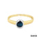 Ring blauer Diamant 375/bicolor